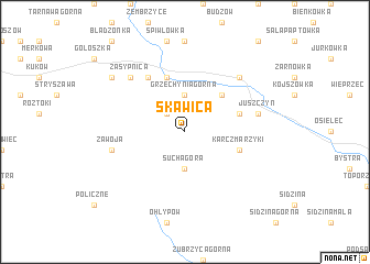 map of Skawica