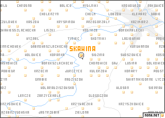 map of Skawina