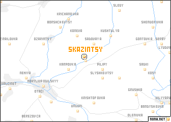 map of Skazintsy