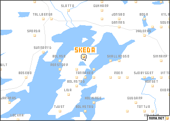 map of Skeda