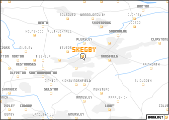 map of Skegby
