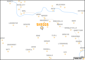 map of Skeggs