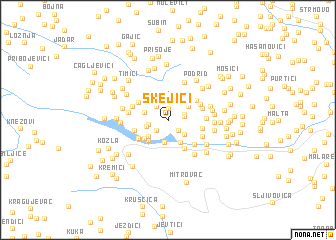 map of Skejići