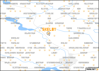 map of Skelby