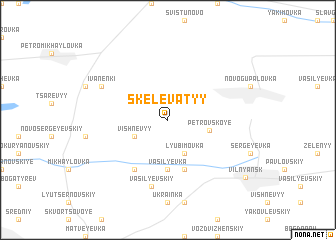 map of Skelevatyy