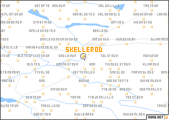 map of Skellerød