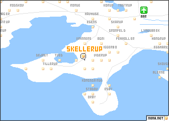 map of Skellerup