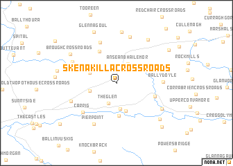 map of Skenakilla Cross Roads