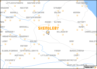 map of Skendleby