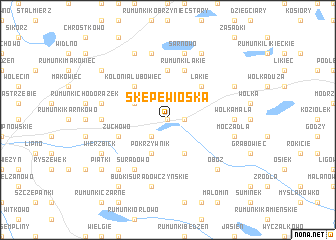 map of Skępe Wioska