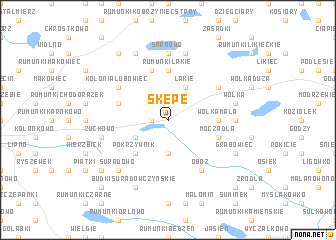 map of Skępe