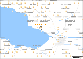 map of Skepparkroken