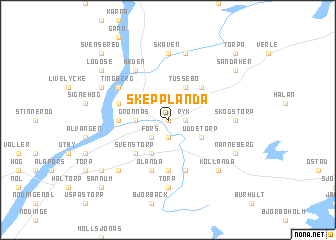 map of Skepplanda