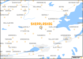 map of Skepplaskog