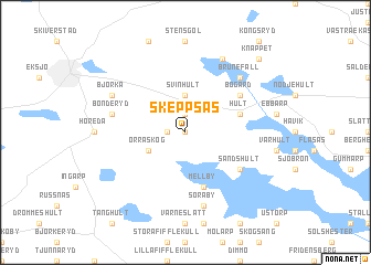 map of Skeppsås