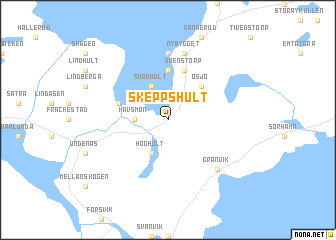 map of Skeppshult