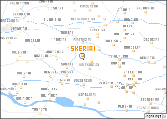 map of Skėriai