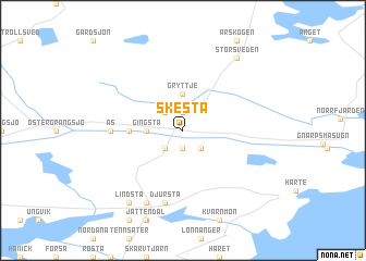 map of Skesta