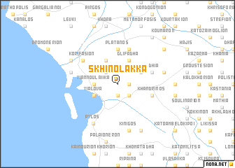 map of Skhinólakka