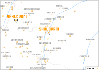 map of Skhlovani