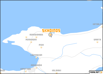 map of Skhoínos