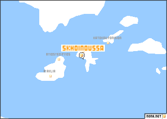 map of Skhoinoússa