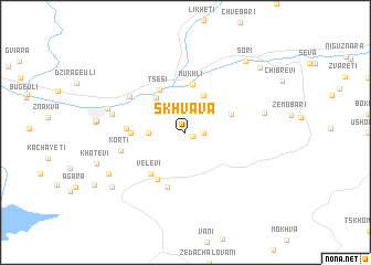 map of Skhvava