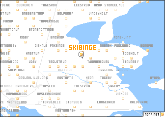 map of Skibinge