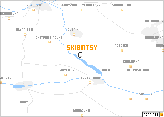 map of Skibintsy