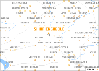 map of Skibniew Sągole