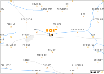 map of Skiby