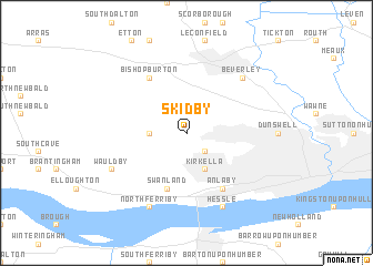 map of Skidby