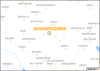 map of Skidmore Corner