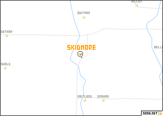 map of Skidmore