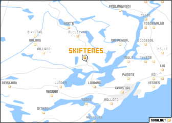 map of Skiftenes