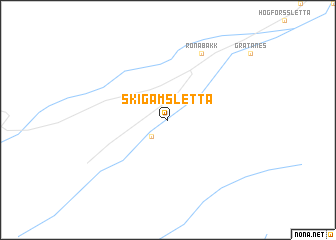 map of Skigamsletta