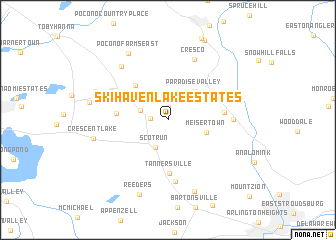 map of Ski Haven Lake Estates