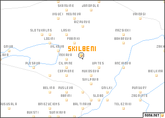 map of Šķilbēni