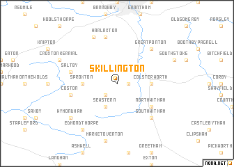 map of Skillington