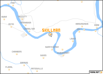 map of Skillman