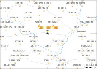 map of Skilvioniai