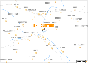 map of Ski Mountain