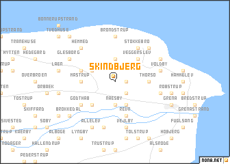 map of Skindbjerg