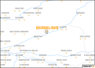 map of Skindeliške