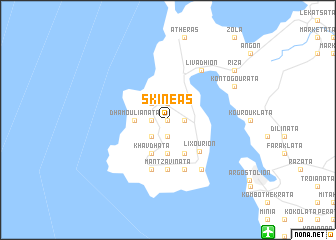 map of Skinéas