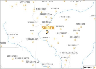 map of Skinem