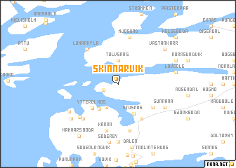 map of Skinnarvik
