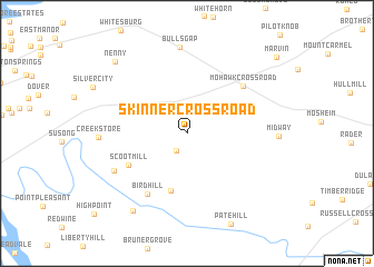 map of Skinner Crossroad