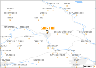 map of Skipton