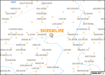 map of Skirgailinė